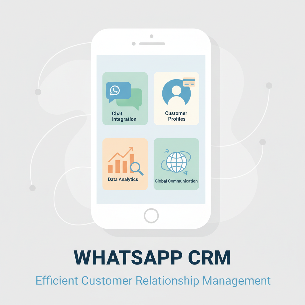 现代简约风格的WhatsApp CRM管理系统插图